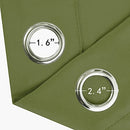 LEMOMO Blackout Curtains 52 x 84 inch/Black Set of 2 Panels/Thermal Insulated Room Darkening Bedroom Curtains