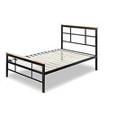 ZINUS Paul Metal and Bamboo Platform Bed Frame, Wood Slat Support, No Box Spring Needed, Easy Assembly, King