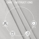 LEMOMO Blackout Curtains 52 x 84 inch/Black Set of 2 Panels/Thermal Insulated Room Darkening Bedroom Curtains