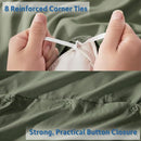 Nestl Twin Duvet Cover - Soft Double Brushed Light Sage Duvet Cover Twin/Twin XL, 2 Piece, with Button Closure, Duvet Cover 68x90 inches