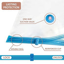 20 Pack Vacuum Storage Bags, Space Saver Bags (4 Jumbo/4 Large/4 Medium/4 Small/4 Roll) Compression for Comforters and Blankets, Sealer Clothes Storage, Hand Pump Included