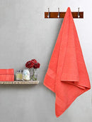 GLAMBURG 8-Piece Towel Set, Contains 2 Oversized Bath Towels 30x54, 2 Hand Towels 16x28, 4 Wash Cloths 13x13 - Quickdry Towel Sets, Ideal for Everyday use, Hotel & Spa - Black