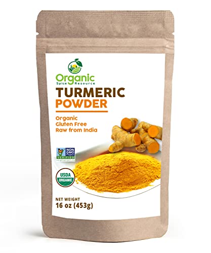 Organic Spice Resource Turmeric Root Powder, 8 oz (226 g)