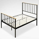 ZINUS Paul Metal and Bamboo Platform Bed Frame, Wood Slat Support, No Box Spring Needed, Easy Assembly, King