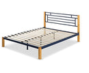 ZINUS Paul Metal and Bamboo Platform Bed Frame, Wood Slat Support, No Box Spring Needed, Easy Assembly, King