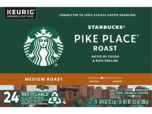 Starbucks K-Cup Coffee Pods—Caramel Flavored Coffee—100% Arabica—1 box (40 pods)