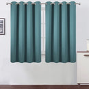 LEMOMO Blackout Curtains 52 x 84 inch/Black Set of 2 Panels/Thermal Insulated Room Darkening Bedroom Curtains