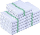 Utopia Towels Dish Towels, 15 x 25 Inches, 100% Ring Spun Cotton Super Absorbent Linen Kitchen Towels, Soft Reusable Cleaning Bar and Tea Towels Set (12 Pack, Blue)