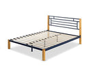 ZINUS Paul Metal and Bamboo Platform Bed Frame, Wood Slat Support, No Box Spring Needed, Easy Assembly, King