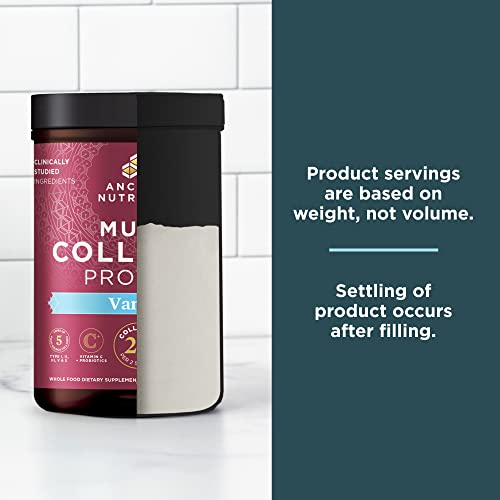 Ancient Nutrition Collagen Powder Protein with Probiotics, Multi Collagen Protein, Unflavored, 60 Servings, Hydrolyzed Collagen Peptides Supports Skin and Gut Health, Joint Supplement, 21.38oz