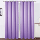 LEMOMO Blackout Curtains 52 x 84 inch/Black Set of 2 Panels/Thermal Insulated Room Darkening Bedroom Curtains