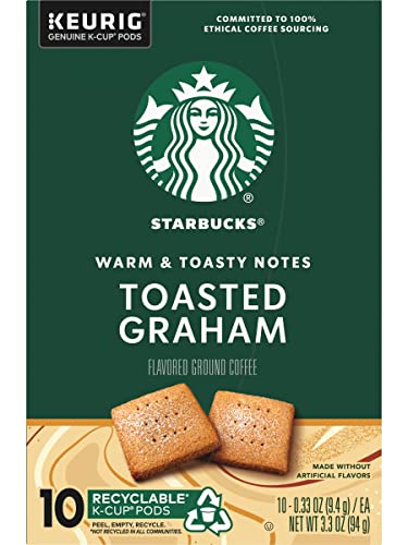 Starbucks K-Cup Coffee Pods—Caramel Flavored Coffee—100% Arabica—1 box (40 pods)