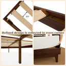 Bme Caden Solid Wood Nightstand/Side Table/End Table, Fully Assembled, with 1-Drawer for Mid Century Bedroom and Living Room, Caramel