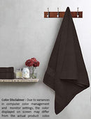 GLAMBURG 8-Piece Towel Set, Contains 2 Oversized Bath Towels 30x54, 2 Hand Towels 16x28, 4 Wash Cloths 13x13 - Quickdry Towel Sets, Ideal for Everyday use, Hotel & Spa - Black