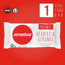 JONESBAR (Variety Pack, 12 Count (Pack of 1)), USDA Organic Fruit & Nut Bar, Non-GMO, Kosher, Vegan, Gluten Free, Simple Snack Bar