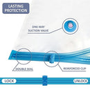 20 Pack Vacuum Storage Bags, Space Saver Bags (4 Jumbo/4 Large/4 Medium/4 Small/4 Roll) Compression for Comforters and Blankets, Sealer Clothes Storage, Hand Pump Included