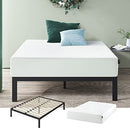 ZINUS 6 Inch Green Tea Memory Foam Mattress, Fiberglass Free, Patented Custom Contour Support, Sturdy Base Foam, CertiPUR-US Certified, Bed-in-a-box, Twin, White