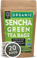 FGO Organic Green Tea, Eco-Conscious Tea Bags, 100 Count