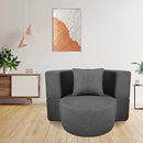 ANONER Fold Sofa Bed Couch Memory Foam with Pillow Futon Sleeper Chair Guest Bed and Fold Out Couch, Washable Cover Twin Size, Dark Gray