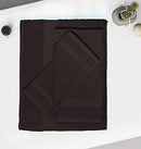 GLAMBURG 8-Piece Towel Set, Contains 2 Oversized Bath Towels 30x54, 2 Hand Towels 16x28, 4 Wash Cloths 13x13 - Quickdry Towel Sets, Ideal for Everyday use, Hotel & Spa - Black