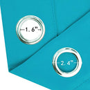 LEMOMO Blackout Curtains 52 x 84 inch/Black Set of 2 Panels/Thermal Insulated Room Darkening Bedroom Curtains