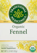 Traditional Medicinals Organic Fennel Herbal Tea, Promotes Digestive Health, (Pack of 1) - 16 Tea Bags
