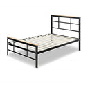 ZINUS Paul Metal and Bamboo Platform Bed Frame, Wood Slat Support, No Box Spring Needed, Easy Assembly, King