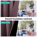 NICETOWN Grey Full Shade Curtain Panels, Pair of Energy Smart & Noise Blocking Out Blackout Drapes for Dining Room Window, Thermal Insulated Guest Room Lined Window Dressing(Gray, 52 x 84 inch)