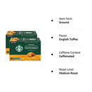 Starbucks K-Cup Coffee Pods—Caramel Flavored Coffee—100% Arabica—1 box (40 pods)