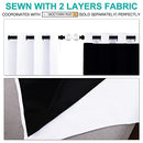 NICETOWN Grey Full Shade Curtain Panels, Pair of Energy Smart & Noise Blocking Out Blackout Drapes for Dining Room Window, Thermal Insulated Guest Room Lined Window Dressing(Gray, 52 x 84 inch)