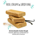 BHU Cookie Dough Keto Protein Bars, Chocolate Chip, Ultra Creamy Refrigerated Keto Snacks - 4g Net Carbs, 1g Sugar (8 Bars)