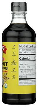 Bragg Organic Coconut Aminos – 16oz, Soy-Free Alternative, Gluten-Free, Dark & Rich Flavor for Cooking – Vegan, No Salt Added, Packed with Amino Acids – Plant-Based Seasoning & Marinade