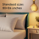 Niagara 4 Pack King Pillow Protectors with Zipper, Soft Quiet Cotton Sateen, Effective Dust Protection, Stay in Place Pillow Covers, Ideal for Home, Guests, Rentals (20x36 Inches)