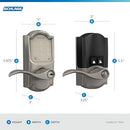 Schlage Encode Smart Wi-Fi Deadbolt with Century Trim in Matte Black