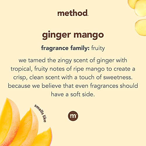 Method Fabric Softener; Ginger Mango; 53.5 Ounces; 45 Loads; 1 pack; Packaging May Vary