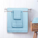 GLAMBURG 8-Piece Towel Set, Contains 2 Oversized Bath Towels 30x54, 2 Hand Towels 16x28, 4 Wash Cloths 13x13 - Quickdry Towel Sets, Ideal for Everyday use, Hotel & Spa - Black