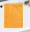 GLAMBURG 8-Piece Towel Set, Contains 2 Oversized Bath Towels 30x54, 2 Hand Towels 16x28, 4 Wash Cloths 13x13 - Quickdry Towel Sets, Ideal for Everyday use, Hotel & Spa - Black