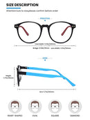 livho 2 Pack Blue Light Blocking Glasses, Computer Reading/Gaming/TV/Phones Glasses for Women Men,Anti Eyestrain & UV Glare (*B1 Light Blcak+Clear, Clear)