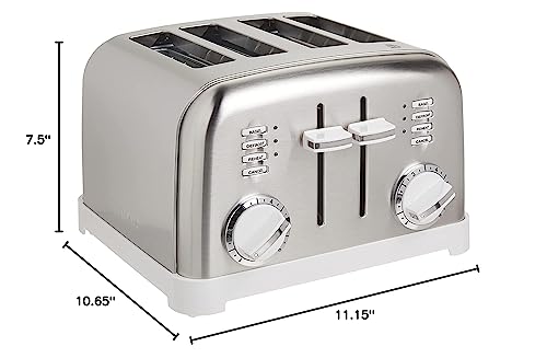 Cuisinart CPT-160 Metal Classic 2-Slice Toaster, Brushed Stainless