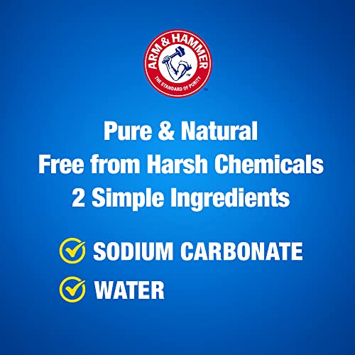 ARM & HAMMER Super Washing Soda Household Cleaner and Laundry Booster, Versatile Natural Home Cleaner, Powder Laundry Additive and Cleaner, 55 oz Box