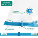 20 Pack Vacuum Storage Bags, Space Saver Bags (4 Jumbo/4 Large/4 Medium/4 Small/4 Roll) Compression for Comforters and Blankets, Sealer Clothes Storage, Hand Pump Included