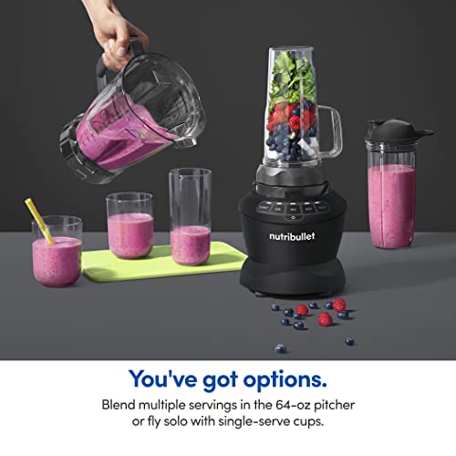 nutribullet Full-Size Blender Combo 1200W –Matte Black