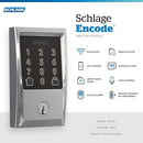 Schlage Encode Smart Wi-Fi Deadbolt with Century Trim in Matte Black