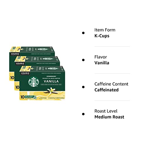 Starbucks K-Cup Coffee Pods—Caramel Flavored Coffee—100% Arabica—1 box (40 pods)