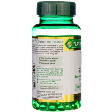 Nature's Bounty Vitamin D, Immune Support, 2000 IU, Softgels, 350 Ct