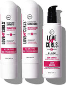 LUS (Love Ur Self) 3-Step System Shampoo and Conditioner Set with All-in-One Styler for Kinky-Coily Hair Nongreasy & Moisturizing - 8.5oz each