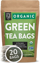 FGO Organic Green Tea, Eco-Conscious Tea Bags, 100 Count
