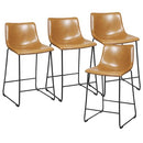 Waleaf Dining Chairs,Faux Leather Dining Chairs Set of 2,18 Inch Kitchen Dining Room Chairs with Backrest and Metal Leg,Mid Century Modern Armless Chair,Upholstered Seat