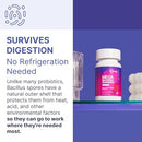 Microbiome Labs MegaSporeBiotic Probiotics for Women & Men - Spore Based Probiotic Nutritional Supplements for Digestive & Gut Health Support - Shelf Stable & Travel-Friendly (60 Capsules)