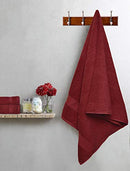 GLAMBURG 8-Piece Towel Set, Contains 2 Oversized Bath Towels 30x54, 2 Hand Towels 16x28, 4 Wash Cloths 13x13 - Quickdry Towel Sets, Ideal for Everyday use, Hotel & Spa - Black